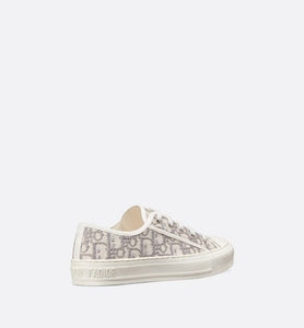 Walk'n'Dior Sneaker • Gray Dior Oblique Embroidered Cotton