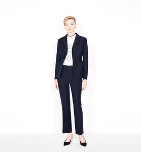 Bar Jacket • Black Wool and Silk