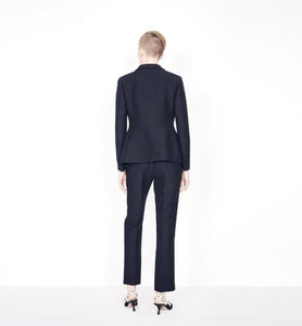 Bar Jacket • Black Wool and Silk