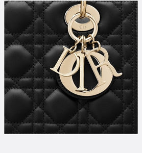 Medium Lady Dior Bag • Black Cannage Lambskin