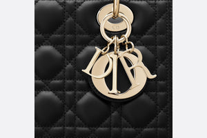 Medium Lady Dior Bag • Black Cannage Lambskin