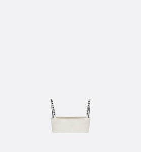 Bralette • White Stretch Viscose with 'Christian Dior J'Adior' Signature