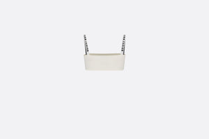 Bralette • White Stretch Viscose with 'Christian Dior J'Adior' Signature