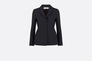 Bar Jacket • Black Wool and Silk