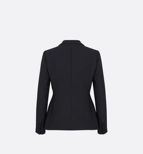 Bar Jacket • Black Wool and Silk