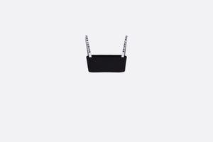 Bralette • Black Viscose with 'Christian Dior J'Adior' Signature