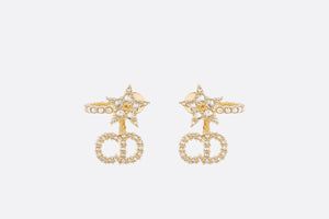 Clair D Lune Earrings • Gold-Finish Metal and White Resin Pearls