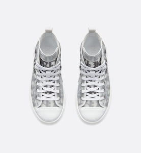 B23 High-Top Sneaker • White and Black Dior Oblique Technical Fabric
