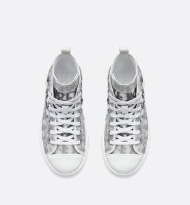 B23 High-Top Sneaker • White and Black Dior Oblique Technical Fabric