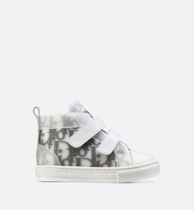 B23 High-Top Sneaker • White and Black Dior Oblique Technical Fabric