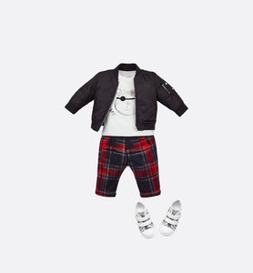 B23 High-Top Sneaker • White and Black Dior Oblique Technical Fabric
