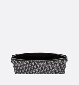 Pouch • Beige and Black Dior Oblique Jacquard