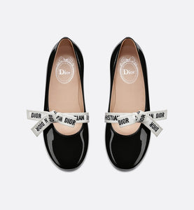 Ballerina Flat • Black Patent Calfskin