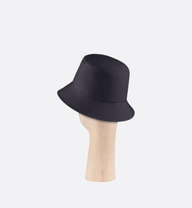 Reversible Teddy-D Dior Oblique Short Brim Bucket Hat • Black Cotton
