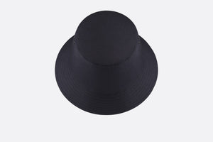 Reversible Teddy-D Dior Oblique Short Brim Bucket Hat • Black Cotton