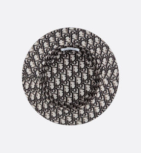 Reversible Teddy-D Dior Oblique Short Brim Bucket Hat • Black Cotton