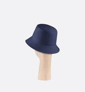 Teddy D Dior Oblique Small Brim Bucket Hat • Blue Cotton