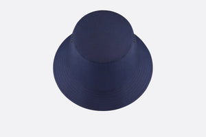 Teddy D Dior Oblique Small Brim Bucket Hat • Blue Cotton