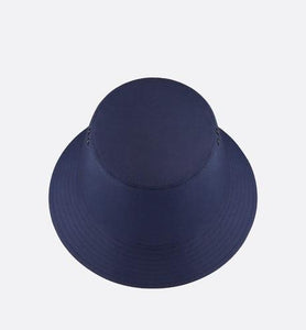 Teddy D Dior Oblique Small Brim Bucket Hat • Blue Cotton