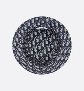 Teddy D Dior Oblique Small Brim Bucket Hat • Blue Cotton