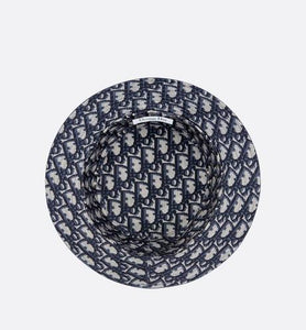 Teddy D Dior Oblique Small Brim Bucket Hat • Blue Cotton