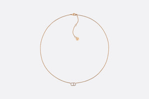 Clair D Lune Necklace • Gold-Finish Metal and White Crystals