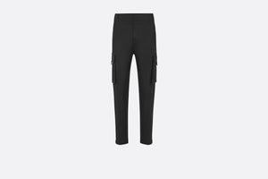 Cargo Pants • Black Stretch Cotton Gabardine