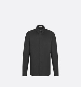 Shirt with Dior Oblique Motif • Black Cotton Jacquard