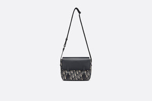 Messenger Bag • Blue Dior Oblique Canvas and Calfskin