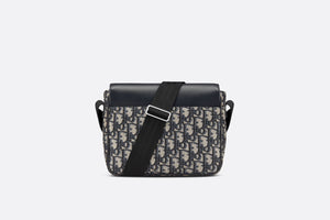 Messenger Bag • Blue Dior Oblique Canvas and Calfskin