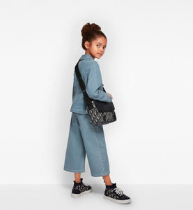 Messenger Bag • Blue Dior Oblique Canvas and Calfskin