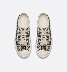 Walk'n'Dior Sneaker • Blue Dior Oblique Embroidered Canvas