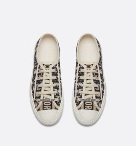 Walk'n'Dior Sneaker • Blue Dior Oblique Embroidered Canvas