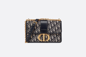 30 Montaigne Flap Chain Bag • Blue Dior Oblique Jacquard