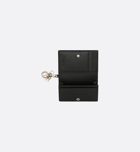 Lady Dior Flap Card Holder • Black Cannage Lambskin