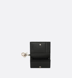 Lady Dior Flap Card Holder • Black Cannage Lambskin
