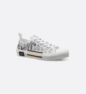 B23 Low Top Sneaker White and Black Dior Oblique Canvas Curated Sense