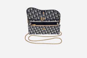 Saddle Pouch • Blue Dior Oblique Jacquard