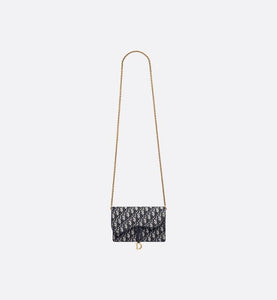 Saddle Pouch • Blue Dior Oblique Jacquard