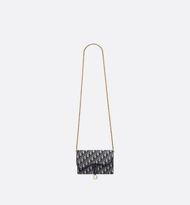 Saddle Pouch • Blue Dior Oblique Jacquard