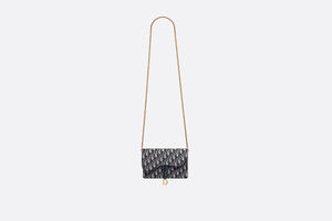 Saddle Pouch • Blue Dior Oblique Jacquard