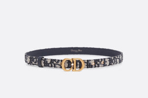 Saddle Belt • Blue Dior Oblique Jacquard, 20 MM