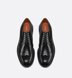 Dior Evidence Derby Brogue • Black Polished Calfskin