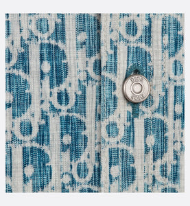 Overshirt • Blue and White Dior Oblique Kasuri Cotton Denim