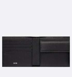 Compact Wallet • Beige and Black Dior Oblique Jacquard