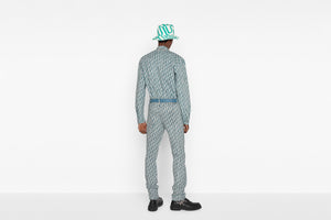 Overshirt • Blue and White Dior Oblique Kasuri Cotton Denim