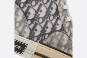 B23 High-Top Sneaker • White and Black Dior Oblique Canvas
