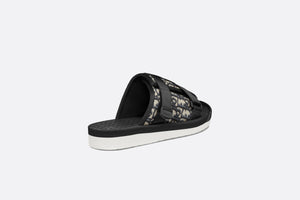 Dior Alpha Sandal • Beige and Black Dior Oblique Jacquard