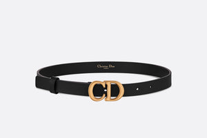 Saddle Belt • Black Smooth Calfskin, 20 MM