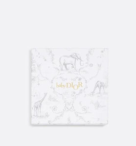 Newborn Gift Set • Gray Cotton Satin with Toile de Jouy Print